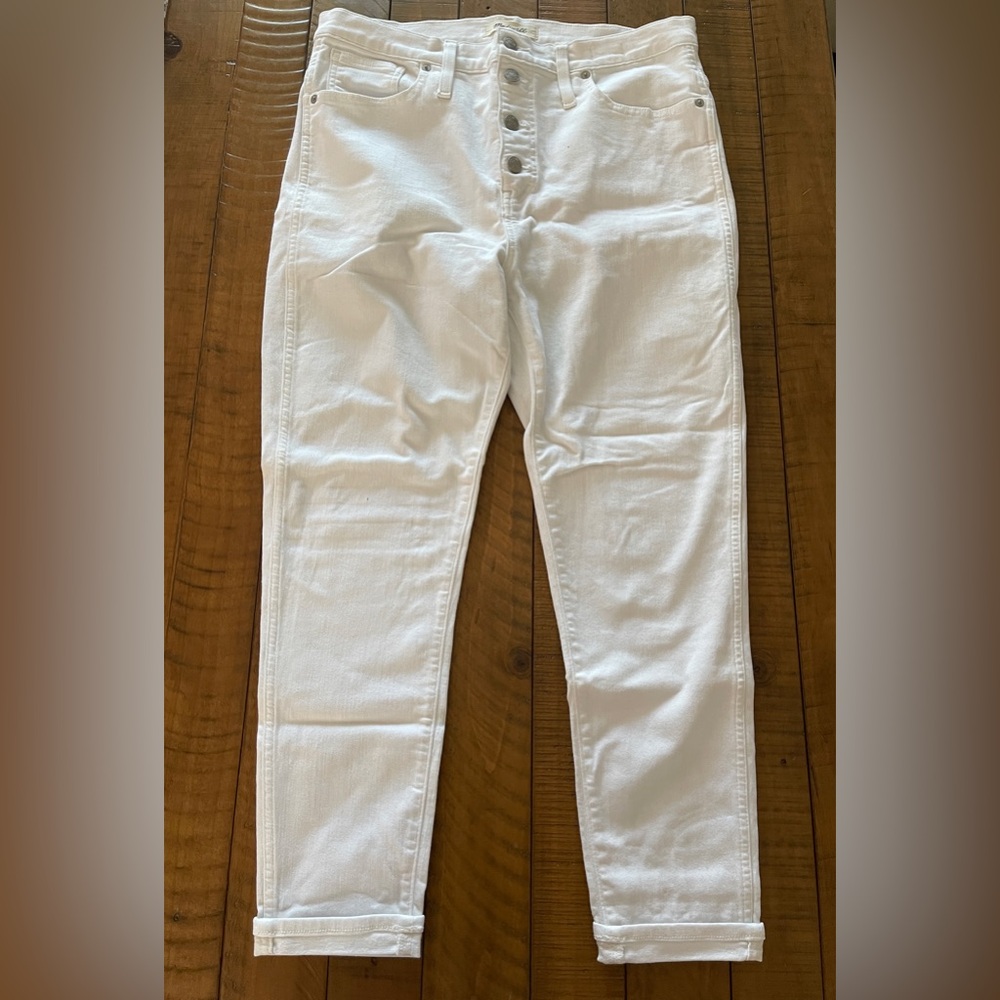 Madewell White Skinny Jeans Size 32